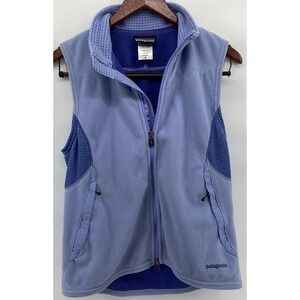 Patagonia Lightweight R4 Vest Womens M Blue Waffle Full Zip Jacket 36180